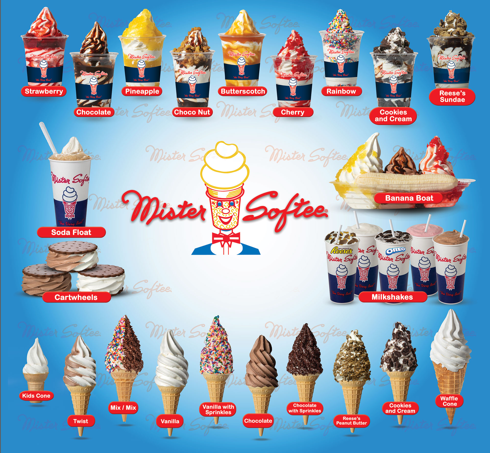 Mister Softee Menu